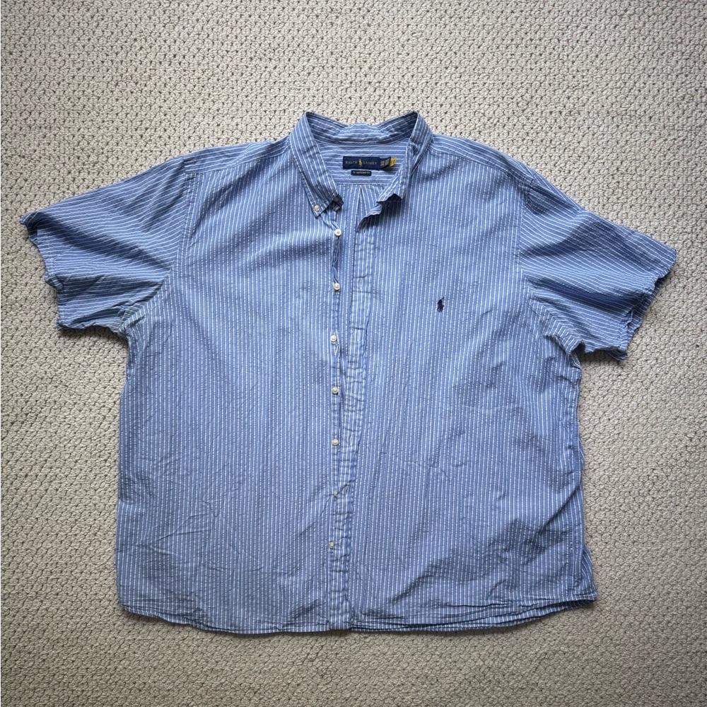 Ralph Lauren Light Blue Striped Shirt
